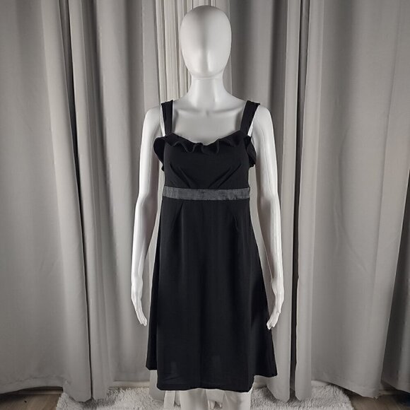 Essentials by A.B.S. Women's Black Empire Waist Formal Party Dress Size 2 (NWT) - Picture 1 of 12